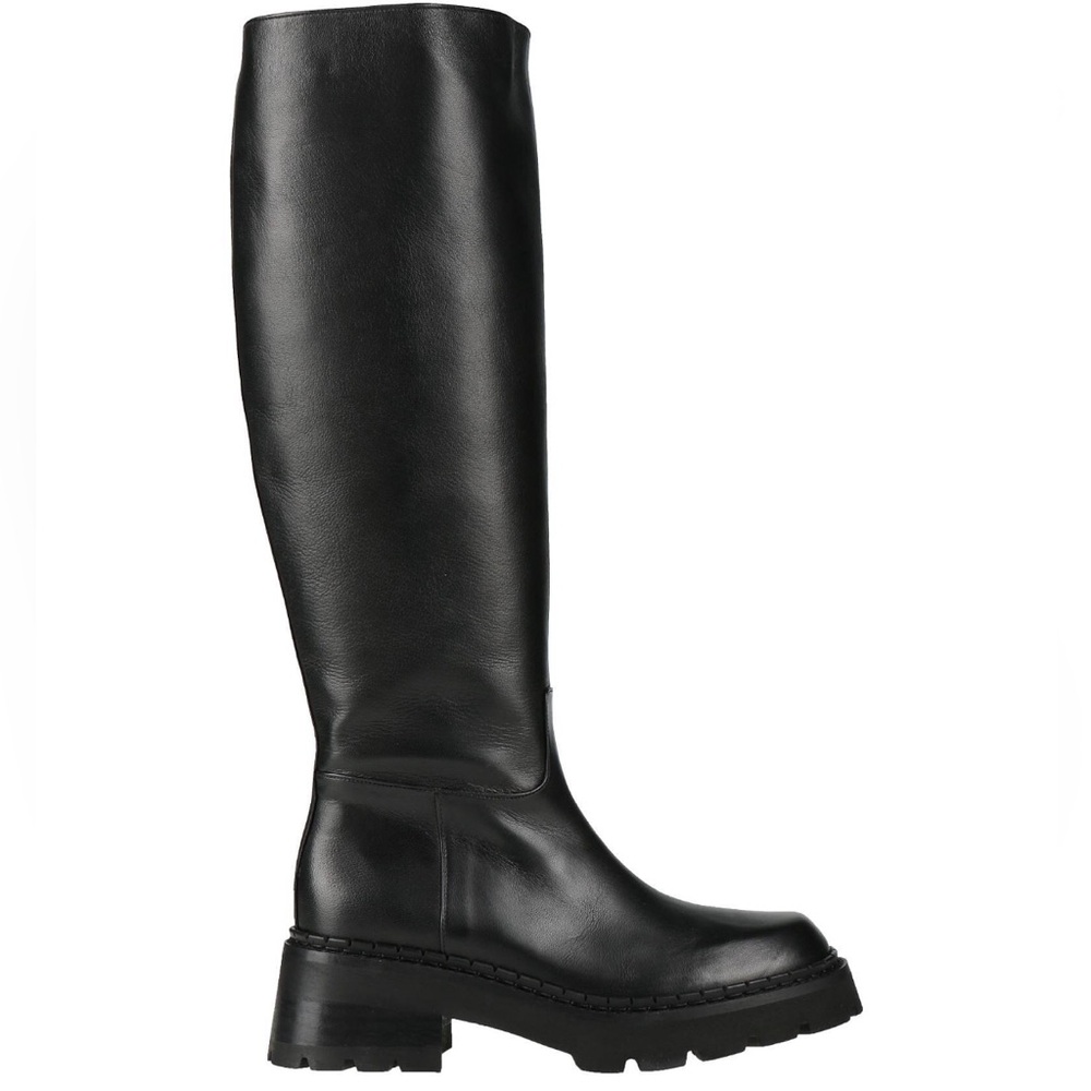 BY FAR Russel Black Leather Tall Boots